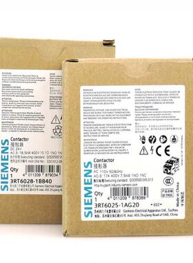 供应 3RT5045-1AN20 3RT50451AN20 苏州 产地 原厂 交流接触器