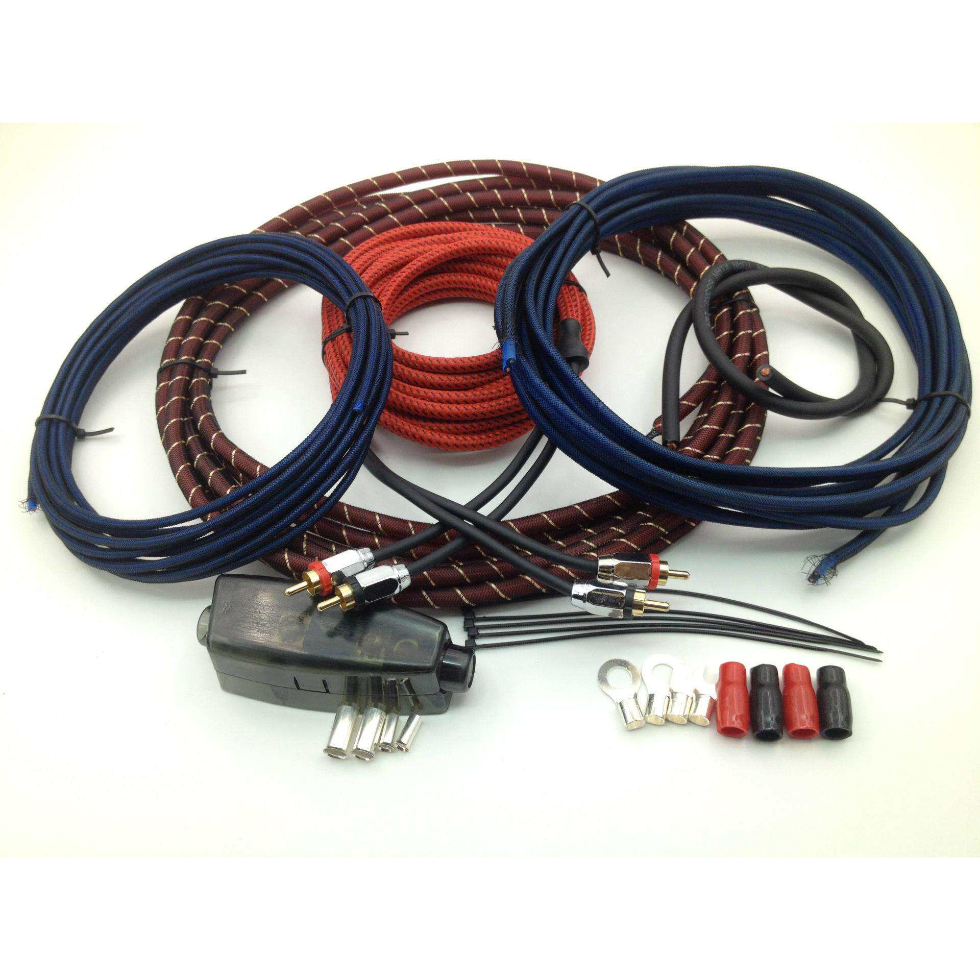 8GA纯铜汽车音响功放套线低音炮套线改装音响电源线喇叭线音频线