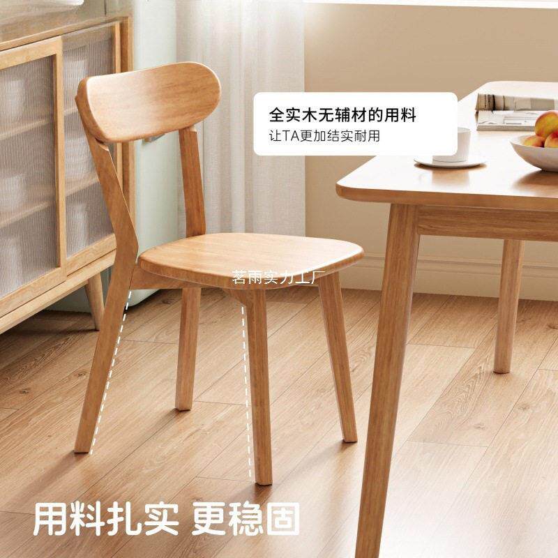 实木椅子餐椅家用餐桌椅商用简约靠背椅木头复古意式餐厅凳子