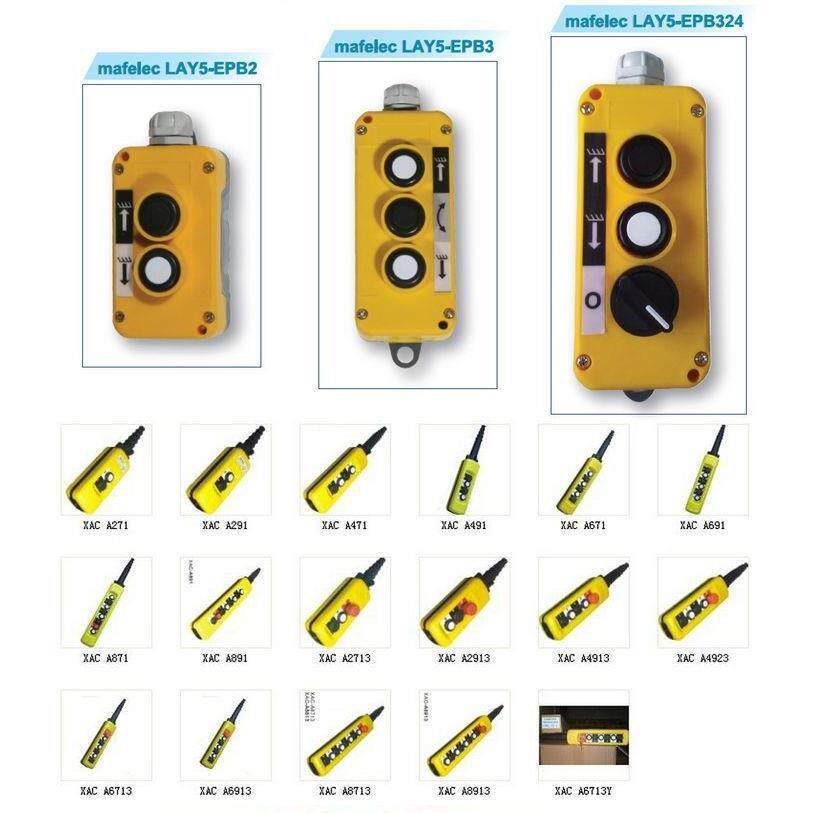 XAC-A871 八个单速按钮吊机控制按钮开关防水起重机操作开关吊机