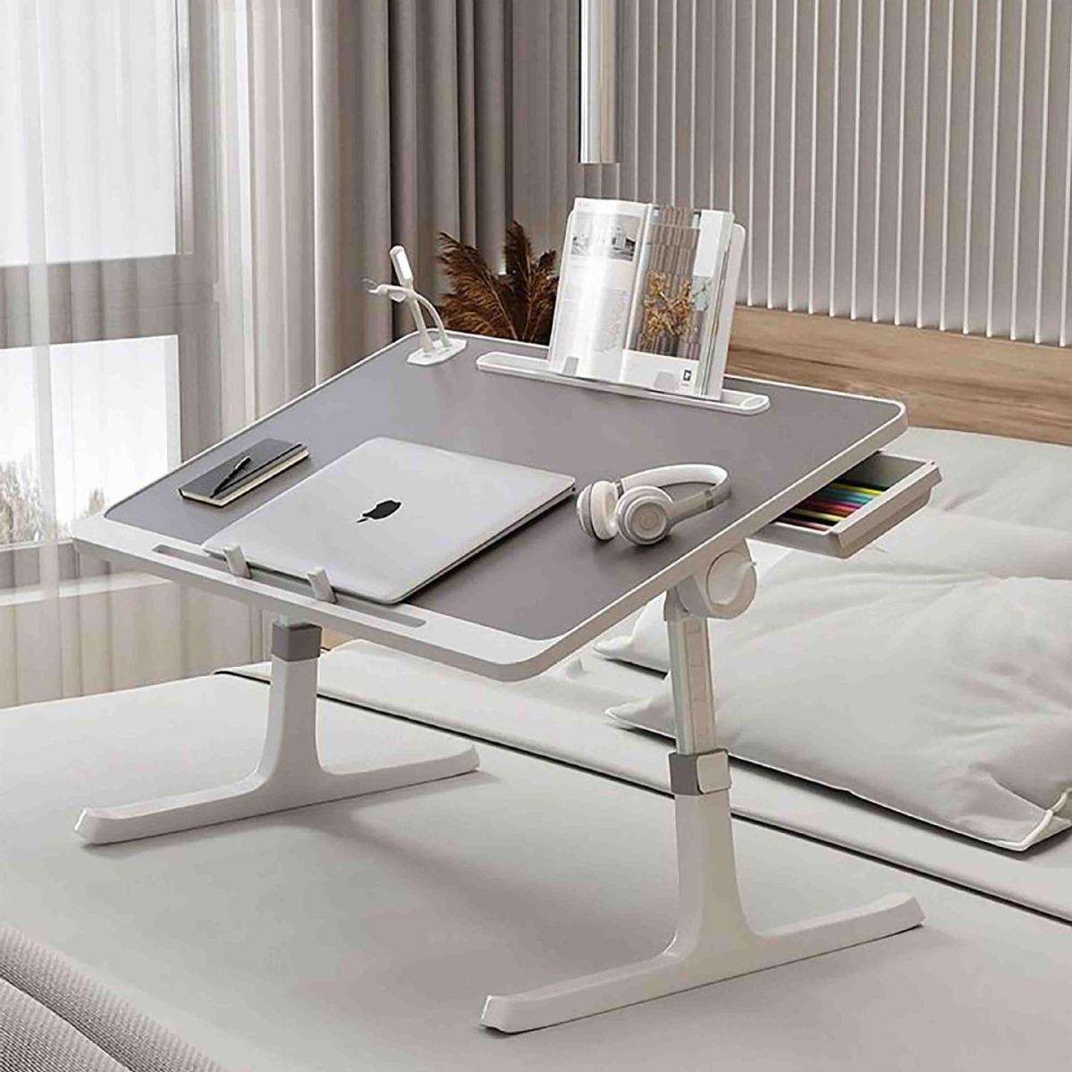 折叠桌寝室床上飘窗书桌家用可折叠桌子宿舍床桌懒人床阳台小桌子