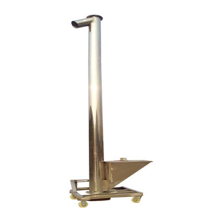 倾斜绞龙圆管送料机 不锈钢加料上料机 舜工供应各种螺旋提升机