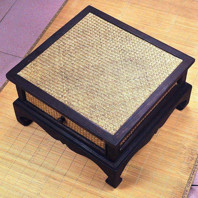 泰国工艺品东南亚竹篾编织小供桌泰式飘窗桌子创意矮桌子茶几