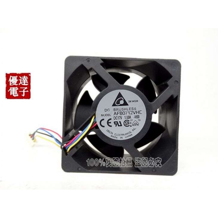 原装台达 AFB0712VHE-R00 7038 12V 1.00A 7CM机箱风扇