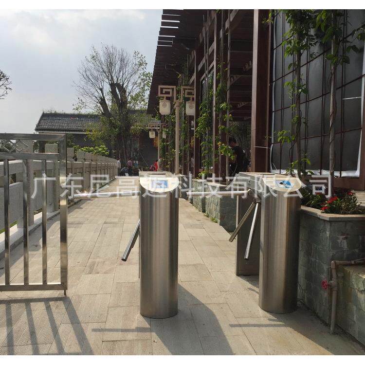 尼高迈桥式圆角三辊闸 地铁通道防尾随三杆闸机 感应卡电动三辊闸