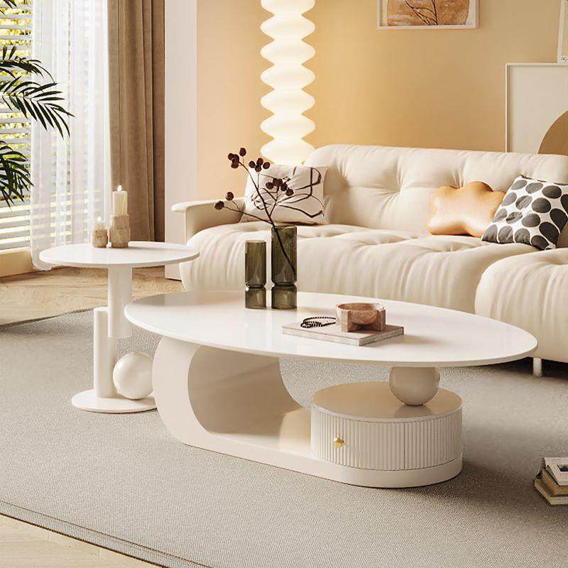 闵联奶油风岩板椭圆形茶几客厅铁艺茶几小户型新款网红茶桌边几套,鲜花速递/花卉仿真/绿植园艺,割草机/草坪机,淘宝优惠券,粉丝福利购,淘宝优惠卷