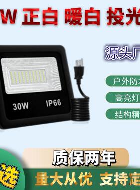 跨境30Wled投光灯贴片户外庭院厂房公园招牌隧道码头led投光灯