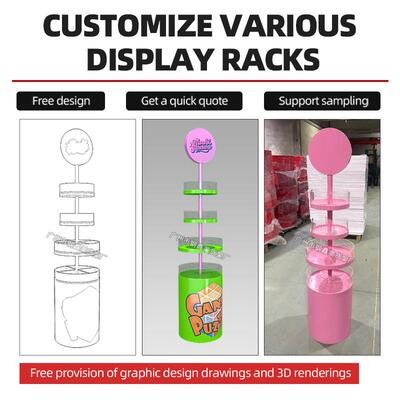 Display shelf新款货架产品商品台面小旋转展示架洞板金属展示架