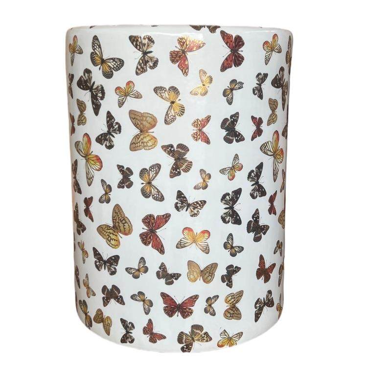 花式蝴蝶设计陶瓷花园凳陶瓷鼓凳釉上五彩新中式坐墩边几,鲜花速递/花卉仿真/绿植园艺,割草机/草坪机,淘宝优惠券,粉丝福利购,淘宝优惠卷