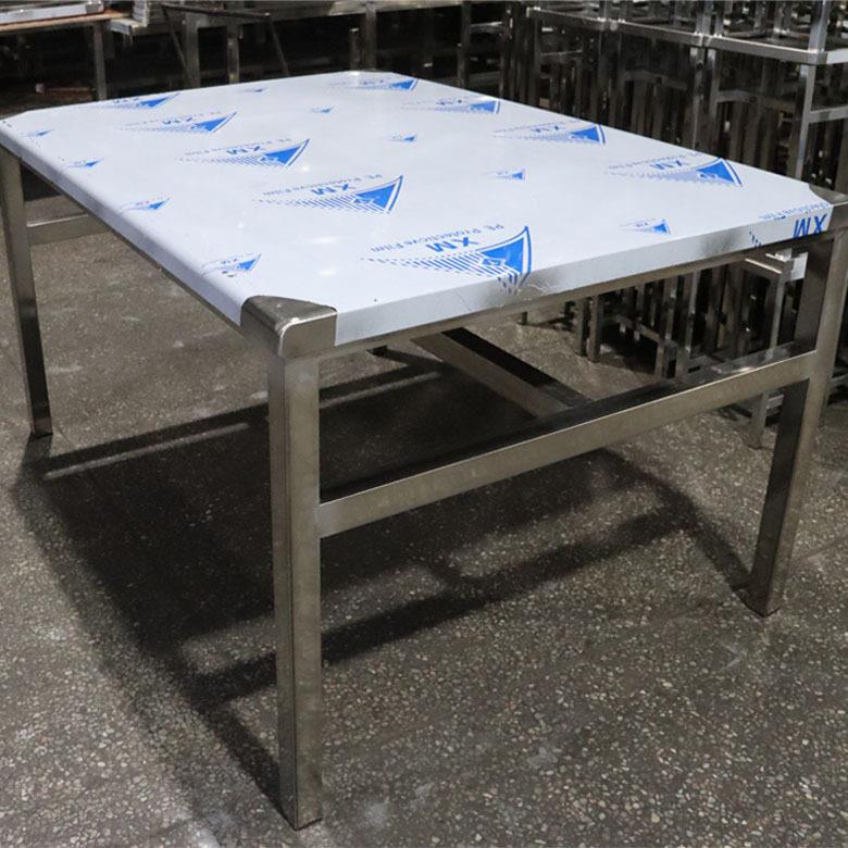 大型方形不锈钢折叠桌多尺寸饭堂客厅餐桌摆摊便携小方桌可折叠