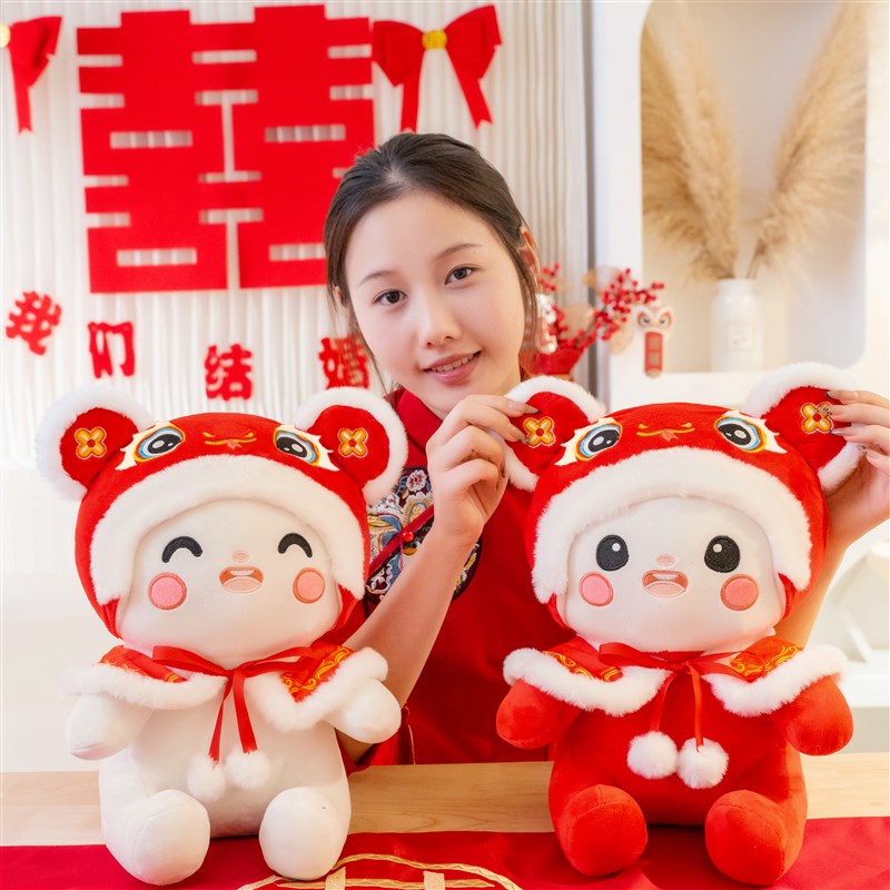 新婚压床娃娃一对结婚新款高档喜娃床上抱枕公仔婚房布置新人礼物