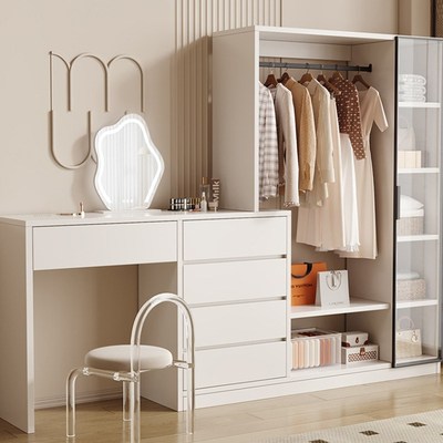 斗柜实木挂衣架一体2025新款抽屉柜卧室客厅置物柜五斗柜子床尾柜