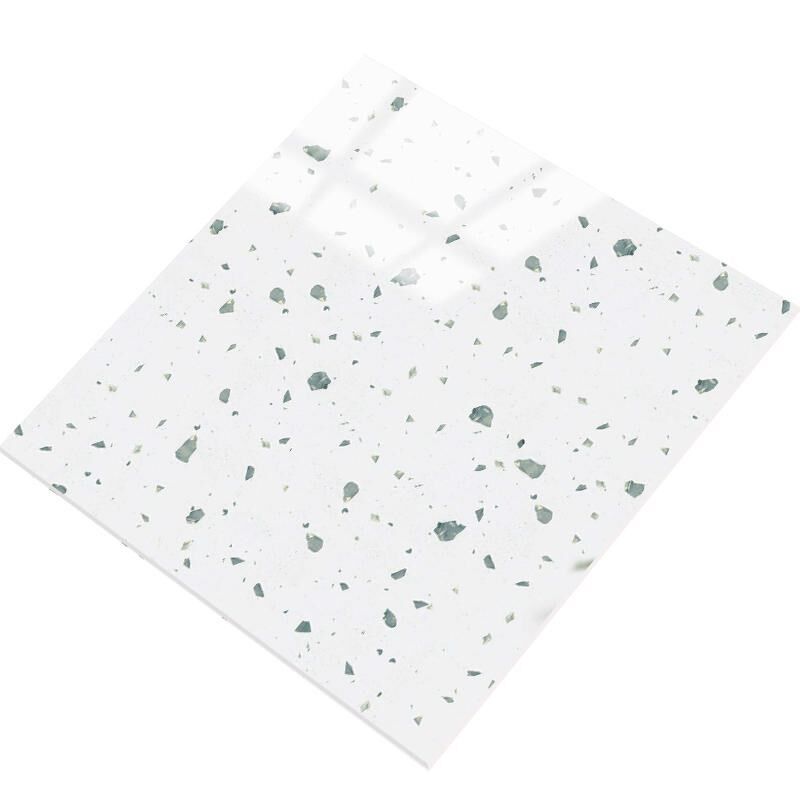 彩色亮光水磨石瓷砖800x800mm奶茶店瓷砖商场服装店工程防滑地砖