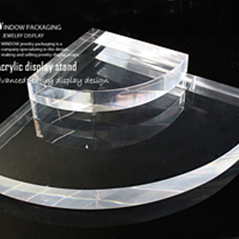 首饰架饰品展示架饰品架子透明亚克力扇形展示座珠宝玉器展示道具
