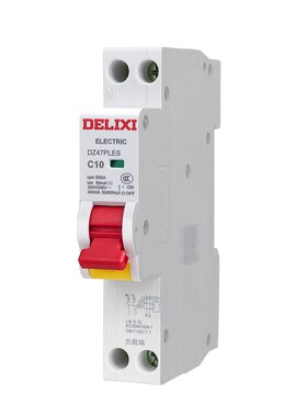 新款漏保DZ47PLES单片单匹空开断路器家用1P空气开关带漏电保现货