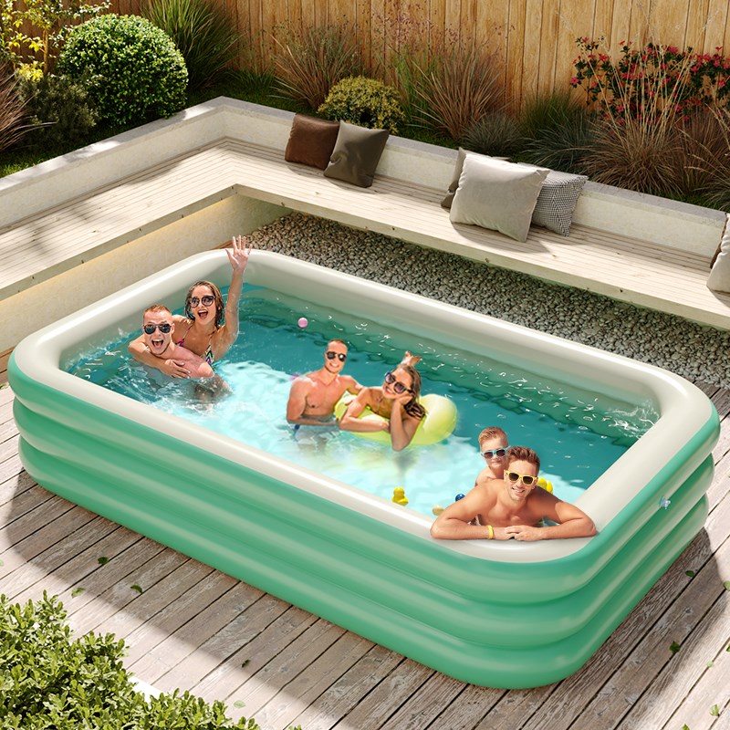 充气游泳池儿童家用大型折叠洗澡桶宝宝婴儿小孩户外特厚家庭水池