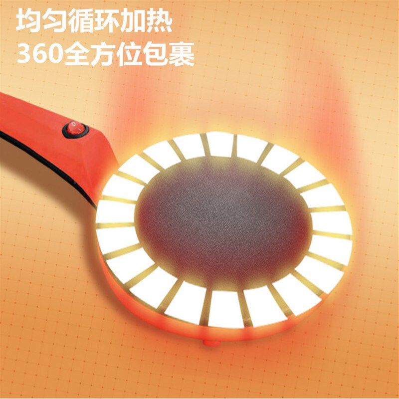 110V薄饼机春卷皮鸡蛋煎饼机家用小型烙饼机双面加热早餐机烤肉机