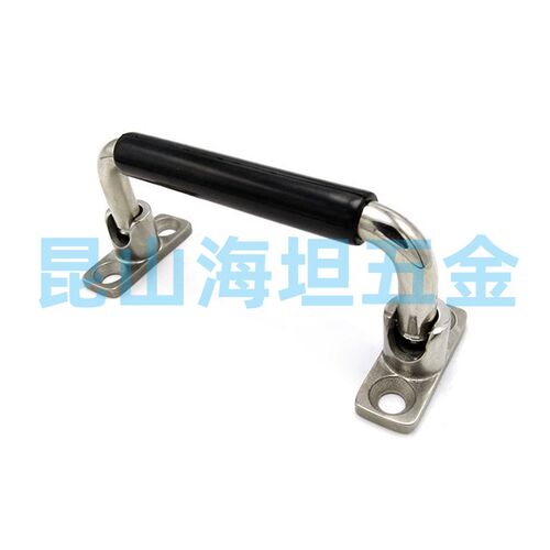 SK4-046S 304不锈钢折叠拉手LS506-4包胶重型机柜提手 XAN01-L100