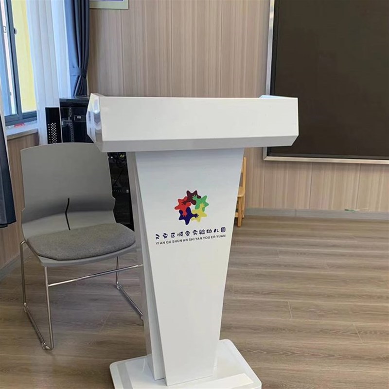 不锈钢高档4fS店服务迎宾接待酒店主持发言小型烤漆新款烤漆演讲