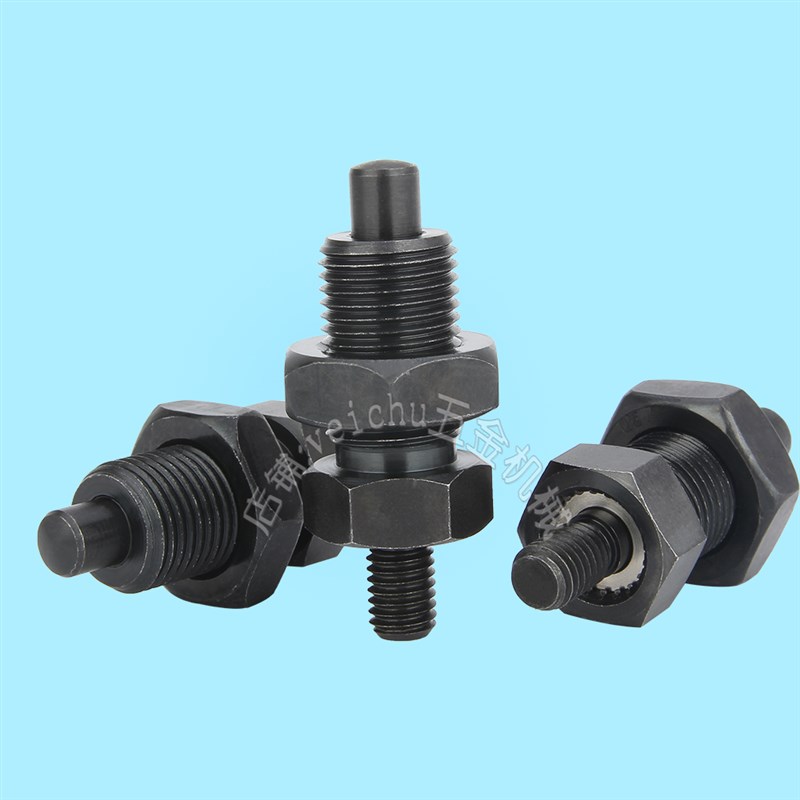 分度销 ZAB31-M10/rM12/M16/M20弹性拉销无旋钮型收拧螺丝分度螺