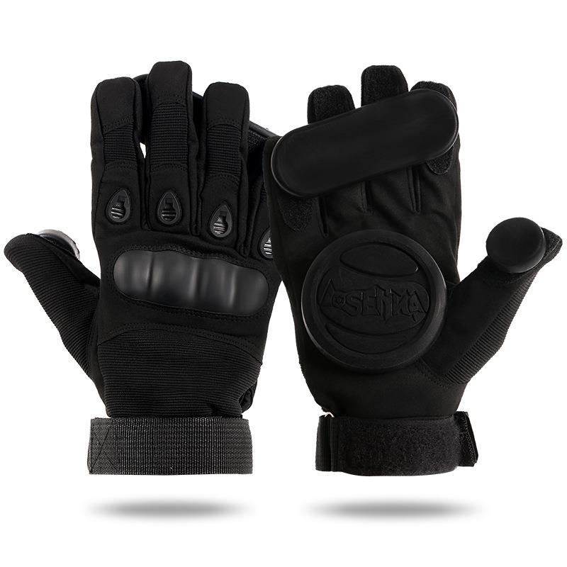 刹车手套专业升级款成人长板速降山道减速 陆地冲浪滑板滑块手套