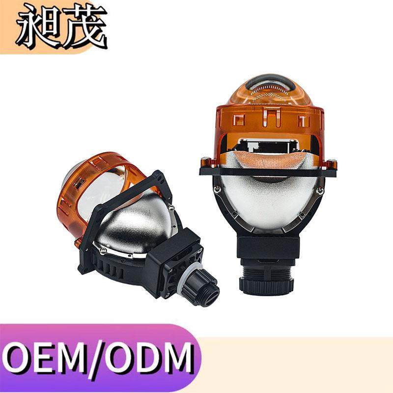 24V汽车大灯车灯适用LED双光透镜改装远近光无损通用聚光h4h7