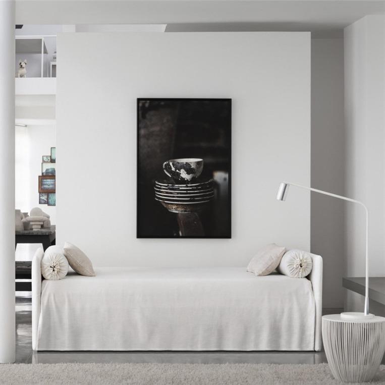 北欧小户型无靠背沙发简约慵懒休闲躺椅民宿可拆洗麻布贵妃沙发椅