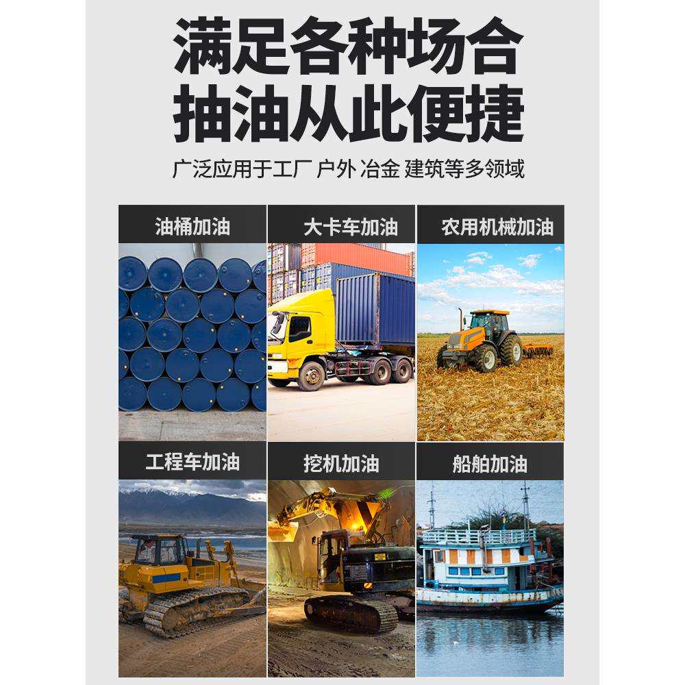 电动抽油泵12v24v220v通用柴油泵输油泵抽油机抽水泵自吸泵加油机