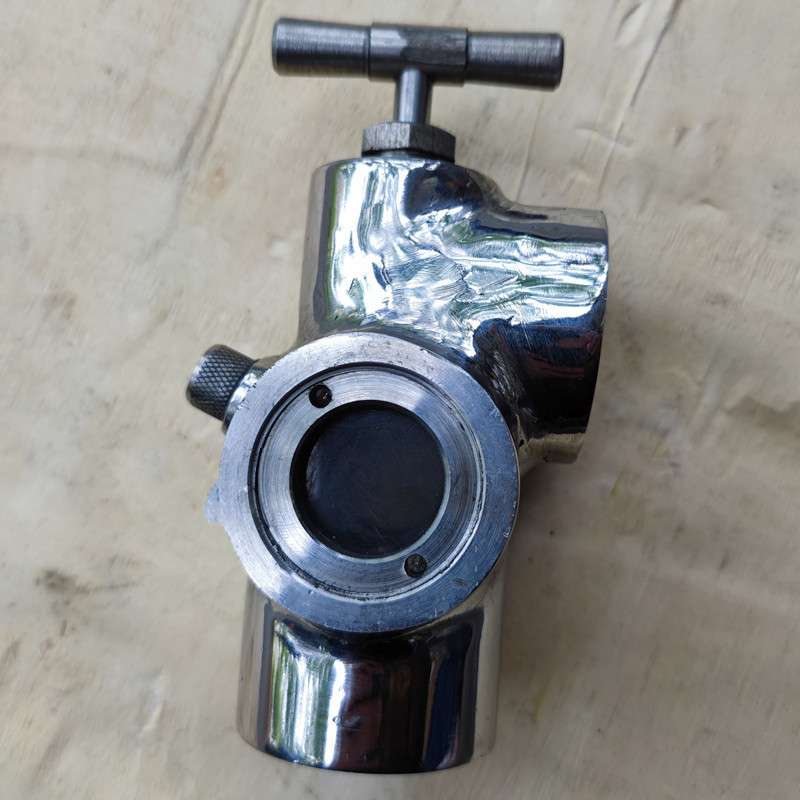 不锈钢GZQ25给油指示器内螺纹G3/8连接透明视窗钢化玻璃流油指示