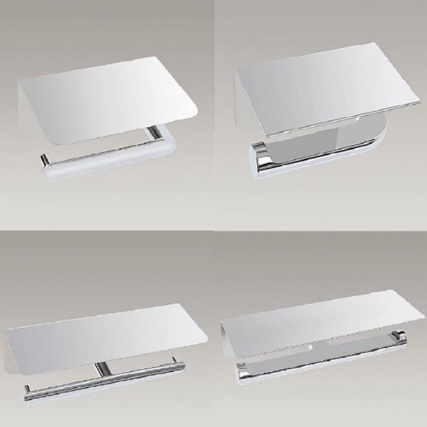 纸巾架手机平板置物架抽纸架卫生间酒店工程双厕纸架浴室卷纸架