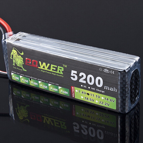 狮子航模锂电池52006000mAhw3S11.1V35C RC车模大脚车攀爬车船模