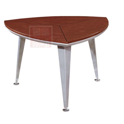 时尚小会议桌三角形油漆实u木皮小型会议桌谈判桌接待会客桌洽谈