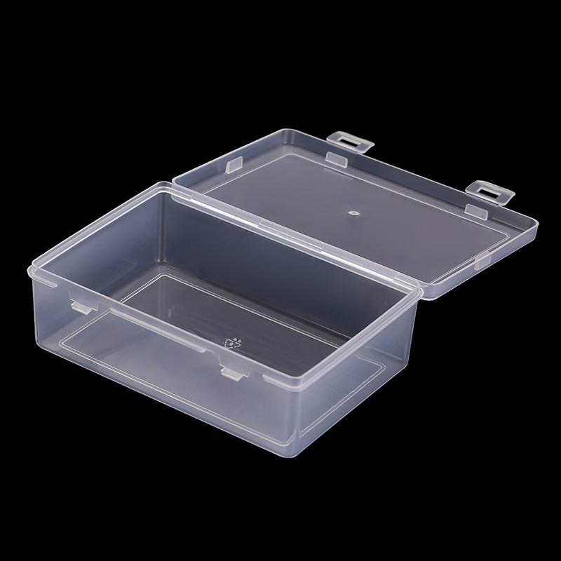 透明塑料盒长方形收纳盒文件五金文具双扣空盒Q收纳盒抽屉桌面盒