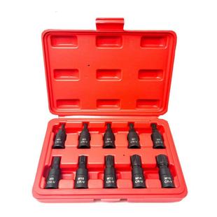 KT套筒旋具套筒套装批头压批套筒花型铬钼钢批头H内六角批头50长