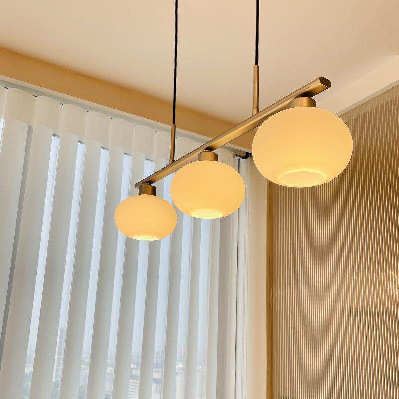 餐厅灯吊灯轻奢灯具现代简约饭厅餐桌吧台北欧极简长条创意设计感