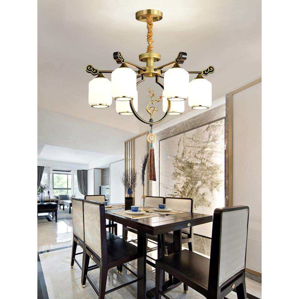 新中式吊灯客厅灯2021年新款中国风大气家用全屋组合卧室餐厅灯具