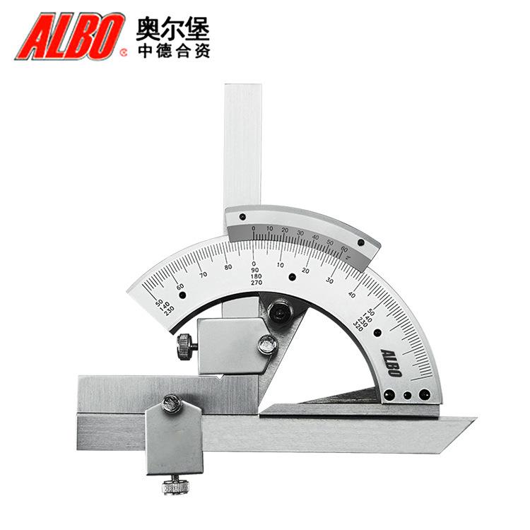 奥尔堡 角度尺0-180组合量角器角度尺角度仪测量工具0-320度
