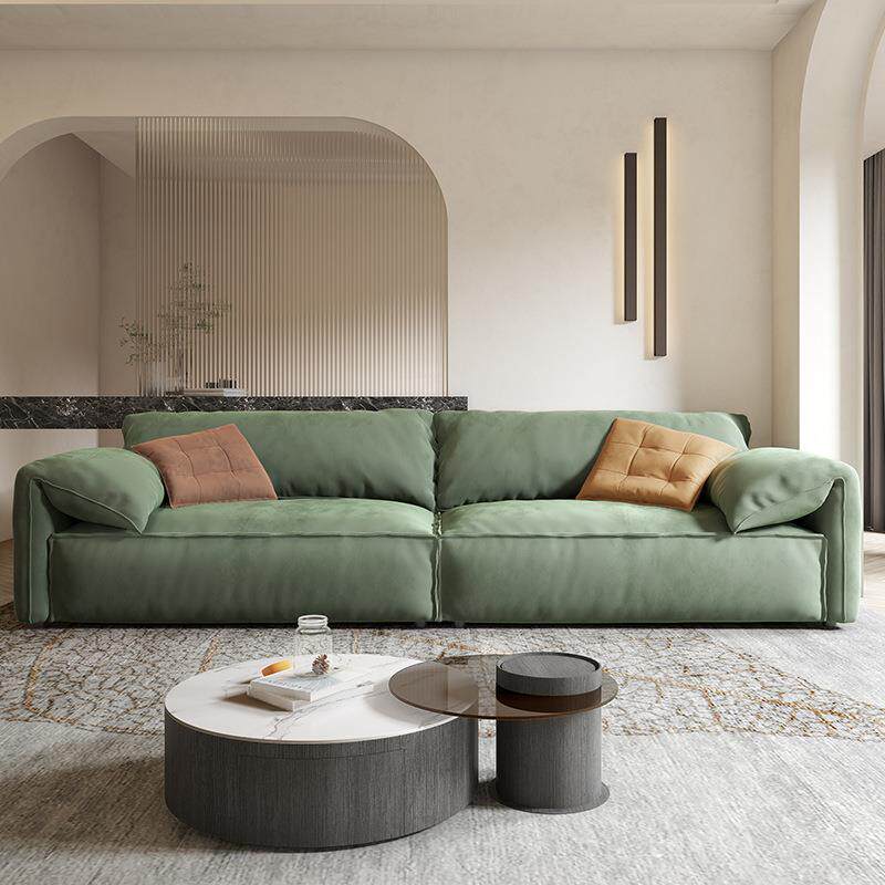 意式极简现代简约客厅布艺沙发三人小户型北欧风格家具豆腐块沙发