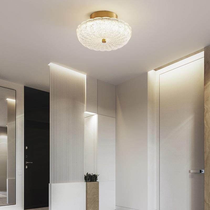 全光谱过道吸顶灯意式简约全铜轻奢玄关走廊2025新款广东中山灯具