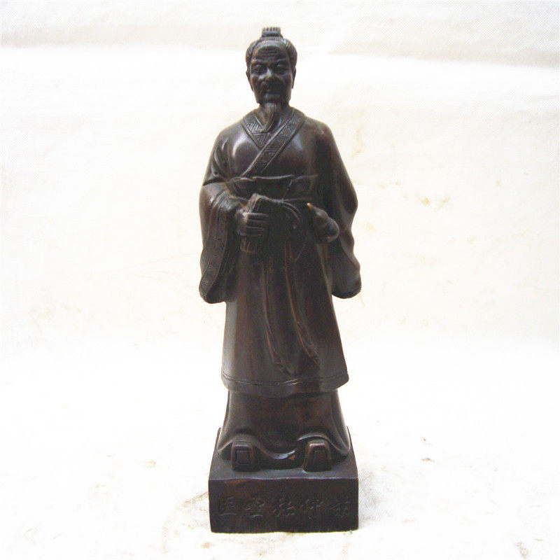 供应铜器金属装饰工艺品纯铜医圣张仲景像居家诊所名医摆件直销