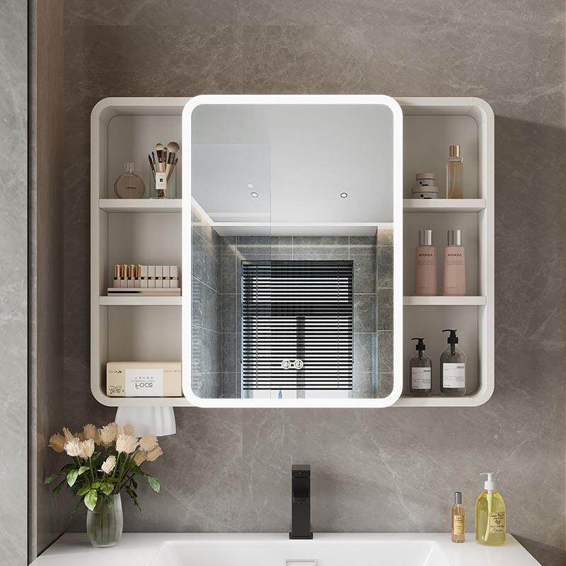 简约铝合金浴室镜柜挂墙式带抽纸智能镜面卫生间储物收纳柜镜圆角,电子元器件市场,其它元器件,淘宝优惠券,粉丝福利购,淘宝优惠卷