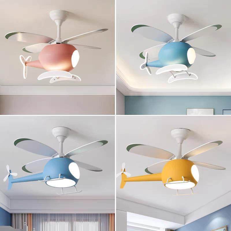 吸顶风扇灯2021年新款简约客厅卧室餐厅儿童隐形电扇灯吊扇灯一体