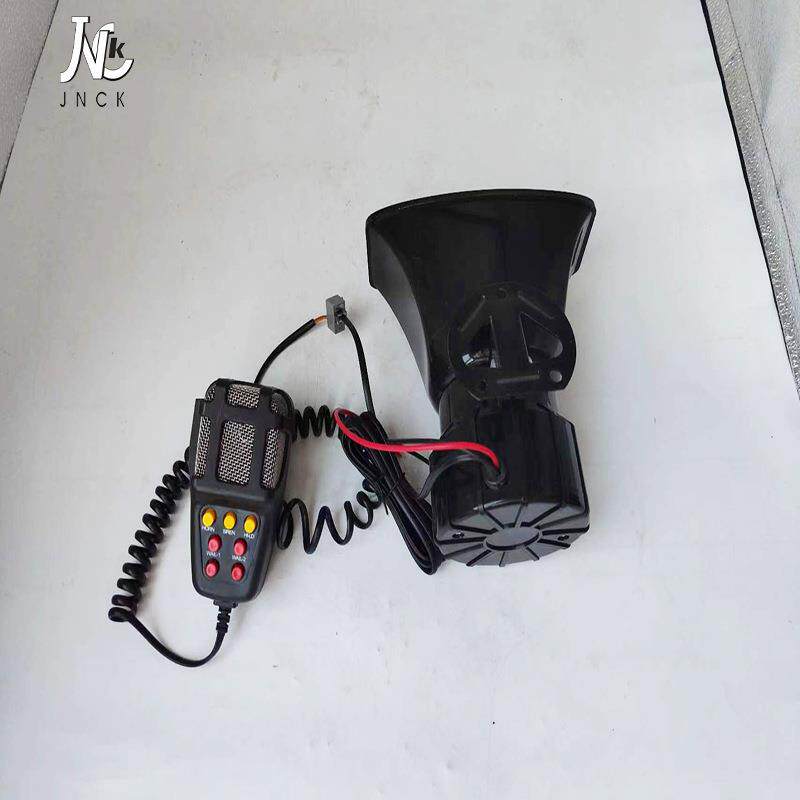 卡车配件跨境适用警车喇叭对讲器大音请注意