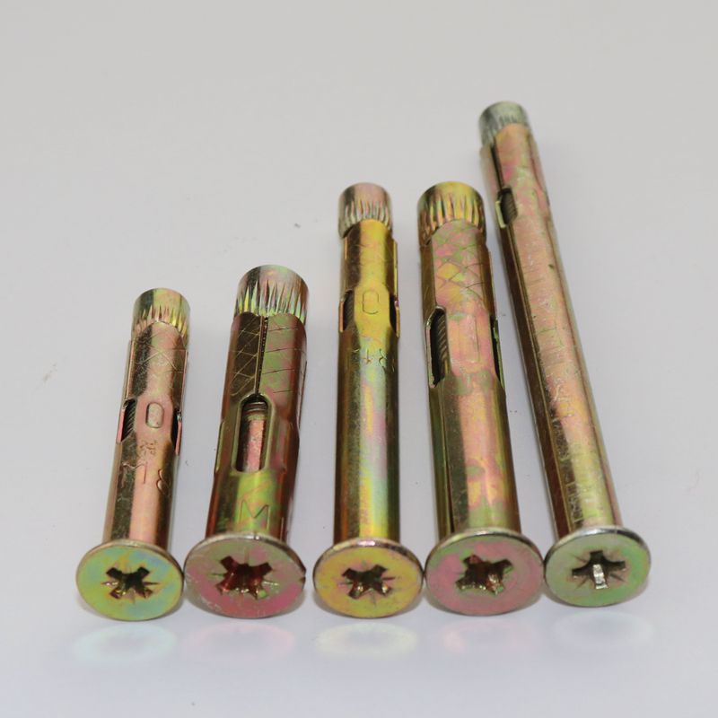 内膨胀平头机丝内爆 平头沉头十字内膨胀螺丝M6M8M10隐形膨胀螺丝