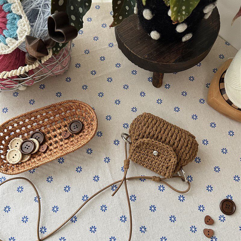 2mm空心棉*小豆包耳机包挂脖小包凹造型卡包零钱包diy编织材料包