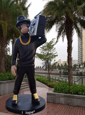 玻璃钢卡通雕塑定制卡通人物造型雕像H景观园林装饰品迎宾人物摆