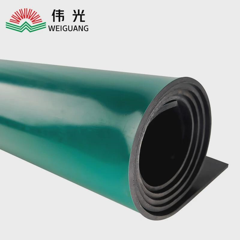 伟光绿色防静电胶皮防静电优质台垫电实验室工作台桌垫耐高温胶皮