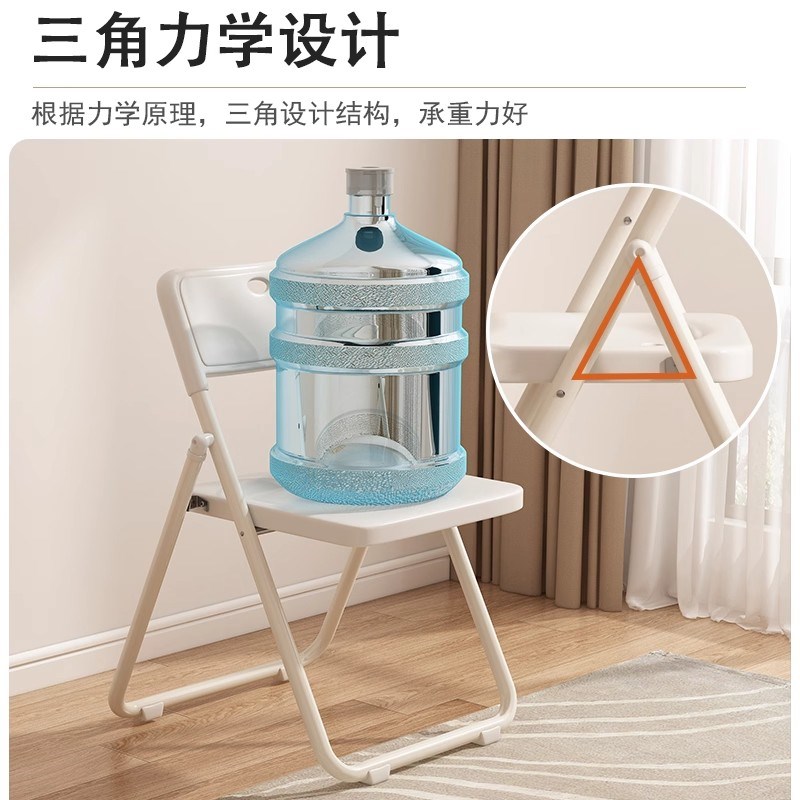 折叠椅子家用电脑椅宿舍学习靠背椅会议室办公书桌凳子便携培训椅
