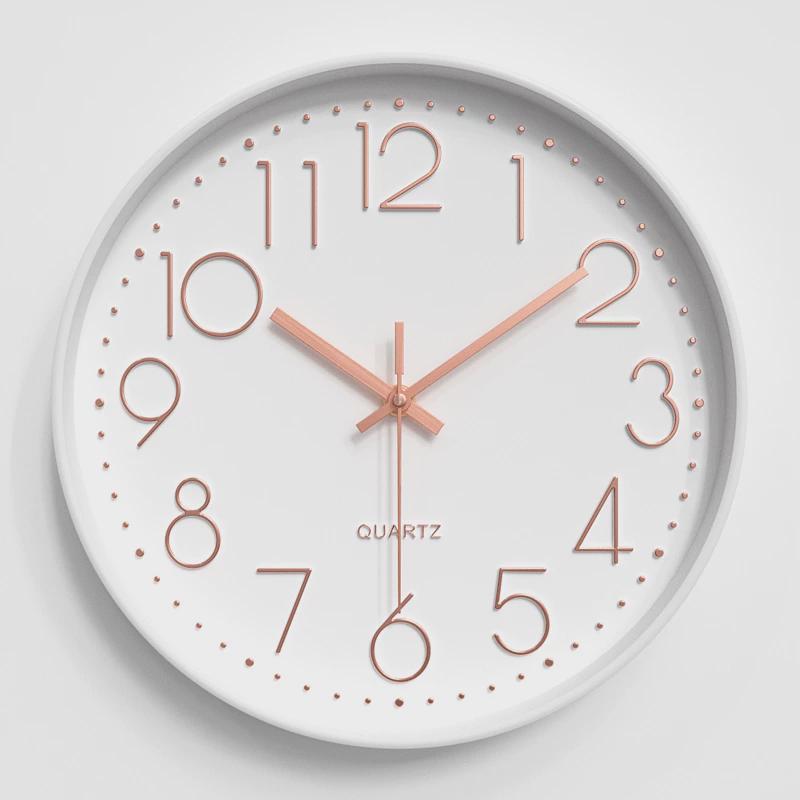 艺术极简客厅挂钟钟表风时钟挂墙家用时尚简约卧室静音石英钟新款