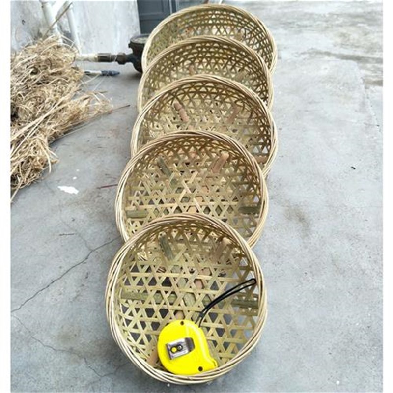 竹编缕空水果篮 蔬菜沥水火锅竹篮竹筐竹篓竹篮子竹制品
